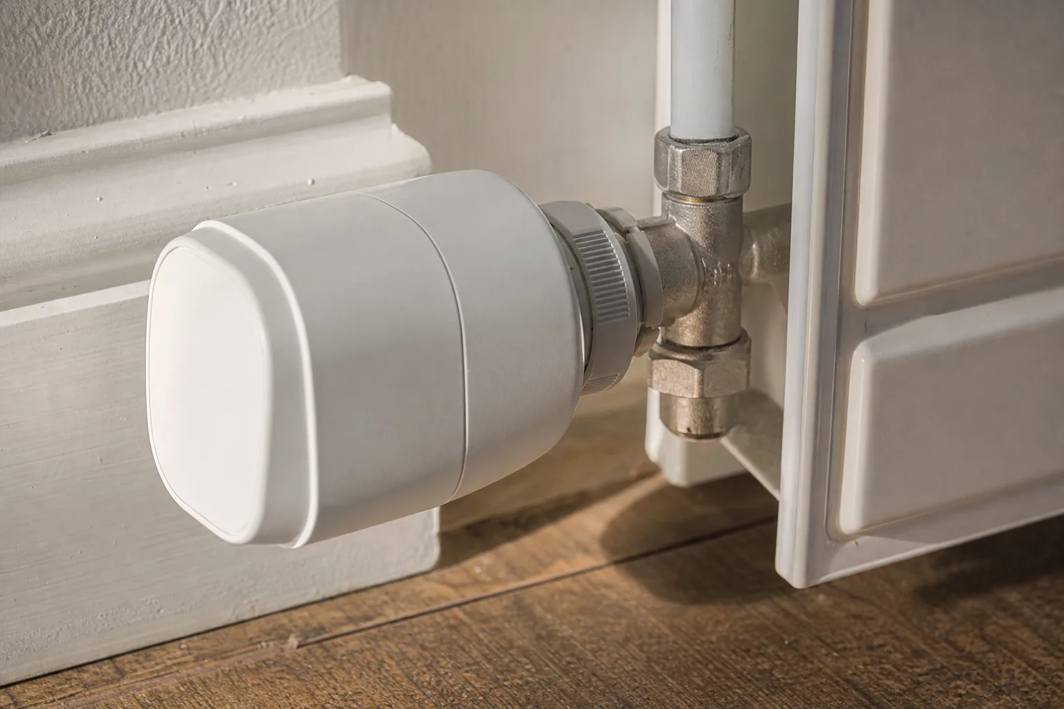 Adapterring zwischen smartem Heizkörperthermostat und Heizkörperventil
