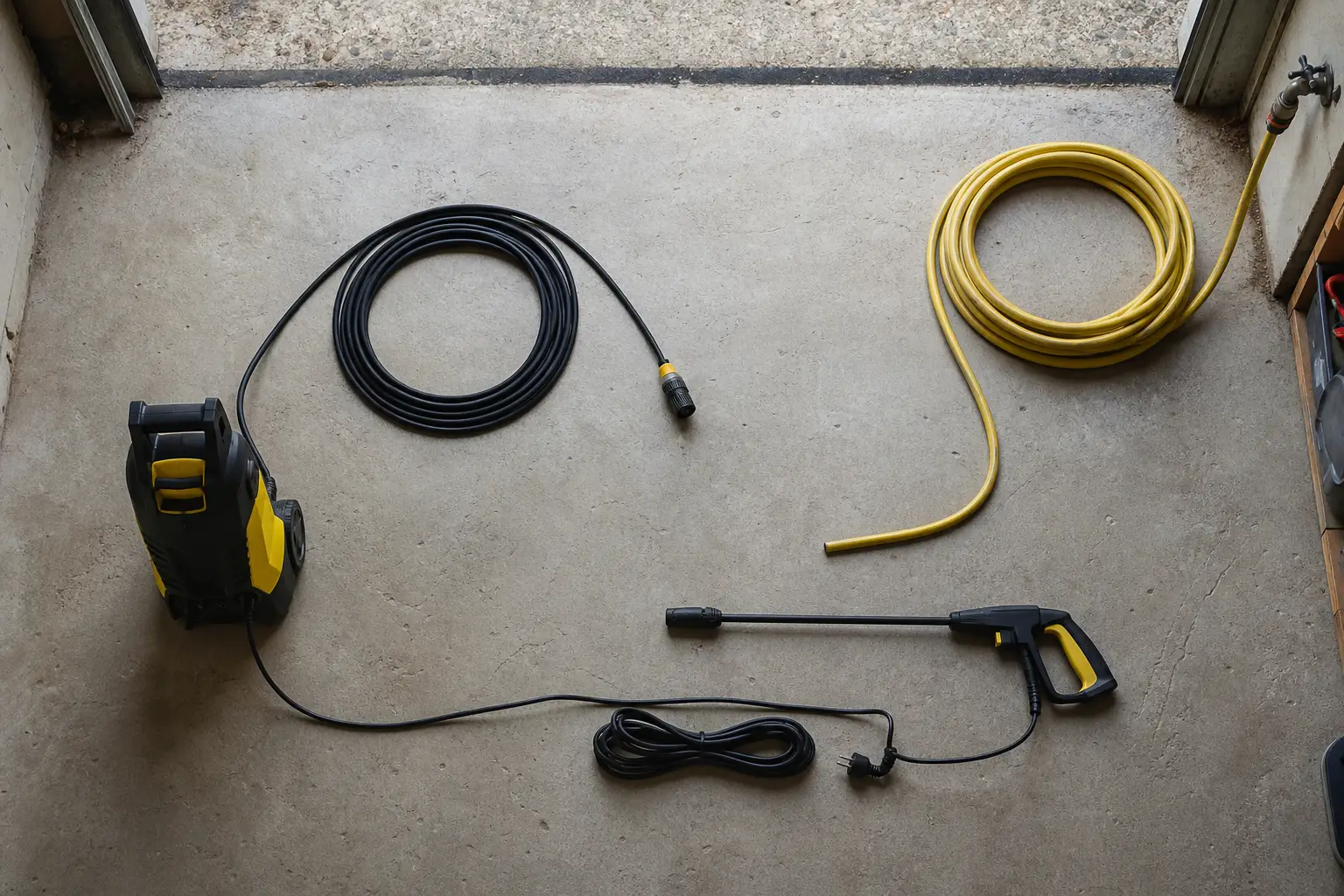 Check hose, cord and tap reach before buying